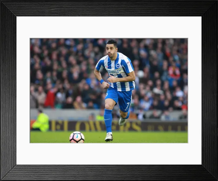 Framed Print : Brighton & Hove Albion's Beram Kayal in FA Cup Action vs Milton Keynes Dons (07JAN17)
