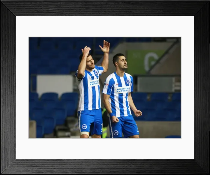 Framed Print : Brighton & Hove Albion's Tomer Hemed Scores Second Goal vs. Milton Keynes Dons in FA Cup Third Round (07JAN17) Framed Print : Brighton & Hove Albion's Tomer Hemed Scores Second Goal vs. Milton Keynes Dons in FA Cup Third Round (07JAN17)