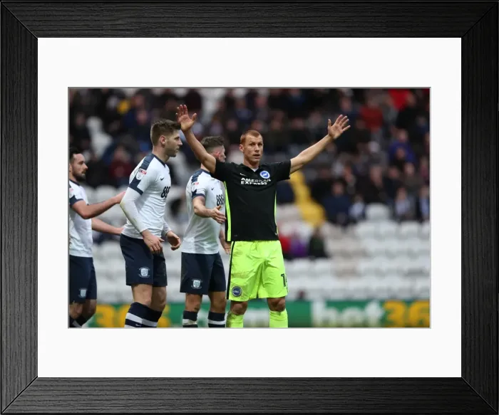 Framed Print : Preston North End vs Brighton and Hove Albion: EFL Sky Bet Championship Clash at Deepdale (14Jan17)