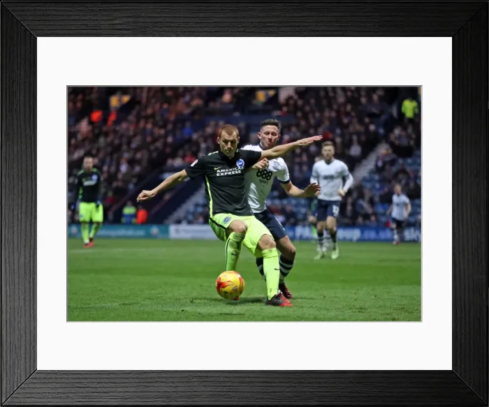 Framed Print : 14Jan17: EFL Sky Bet Championship Showdown - Preston North End vs. Brighton and Hove Albion at Deepdale
