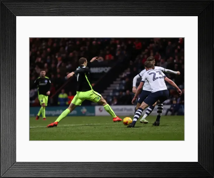 Framed Print : 14Jan17: EFL Sky Bet Championship Clash - Preston North End vs. Brighton and Hove Albion at Deepdale