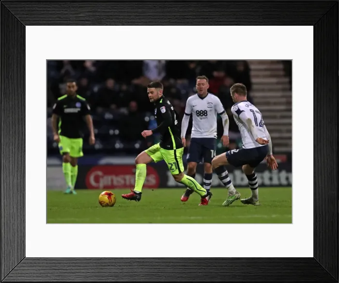 Framed Print : 14Jan17: EFL Sky Bet Championship Clash - Preston North End vs. Brighton and Hove Albion at Deepdale