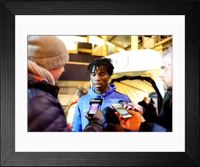 Framed Print : Brighton and Hove Albion vs. Preston North End: EFL Sky Bet Championship Clash at Deepdale (14Jan17) - Intense Match Action Framed Print : Brighton and Hove Albion vs. Preston North End: EFL Sky Bet Championship Clash at Deepdale (14Jan17) - Intense Match Action