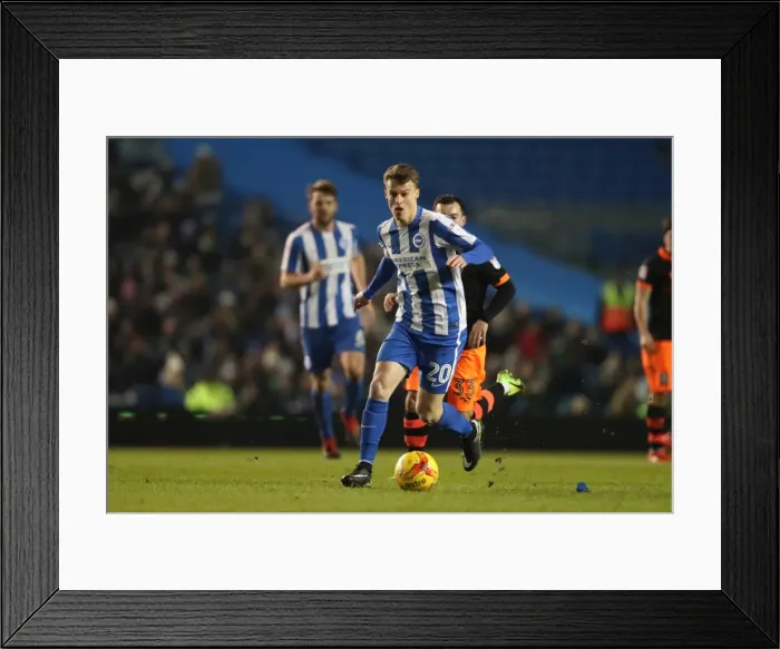 Framed Print : Intense Championship Showdown: Brighton & Hove Albion vs. Sheffield Wednesday (January 2017)