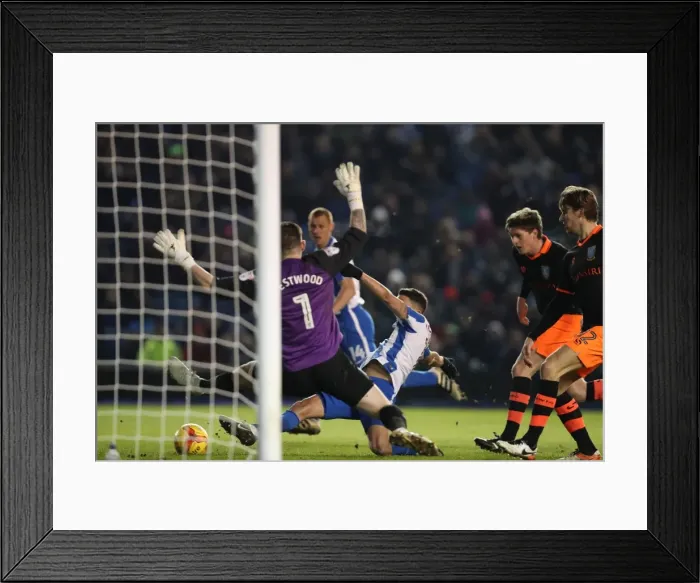 Framed Print : Intense Championship Showdown: Brighton & Hove Albion vs. Sheffield Wednesday (January 2017)