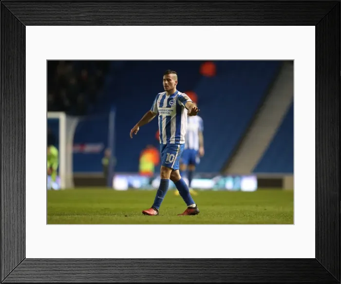 Framed Print : Intense Championship Showdown: Brighton & Hove Albion vs. Sheffield Wednesday (January 2017)