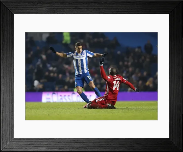 Framed Print : Championship Showdown: Brighton & Hove Albion vs. Cardiff City (24th January 2017) Framed Print : Championship Showdown: Brighton & Hove Albion vs. Cardiff City (24th January 2017)