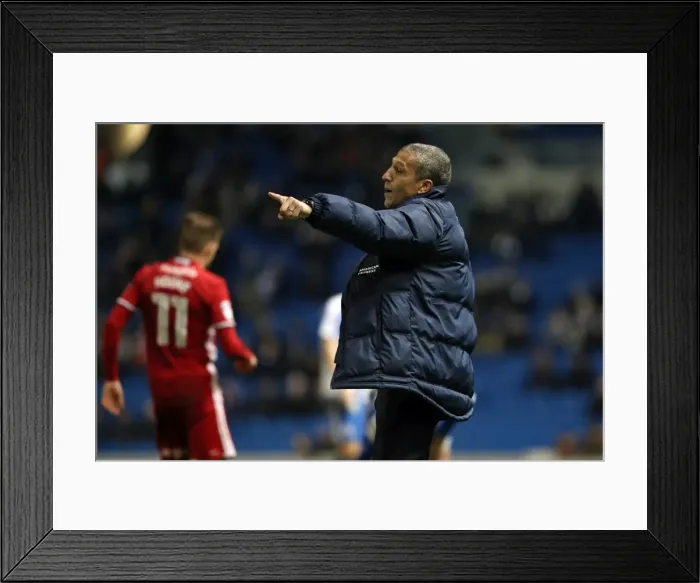 Framed Print : Intense Championship Showdown: Brighton and Hove Albion vs. Cardiff City (24Jan17) Framed Print : Intense Championship Showdown: Brighton and Hove Albion vs. Cardiff City (24Jan17)