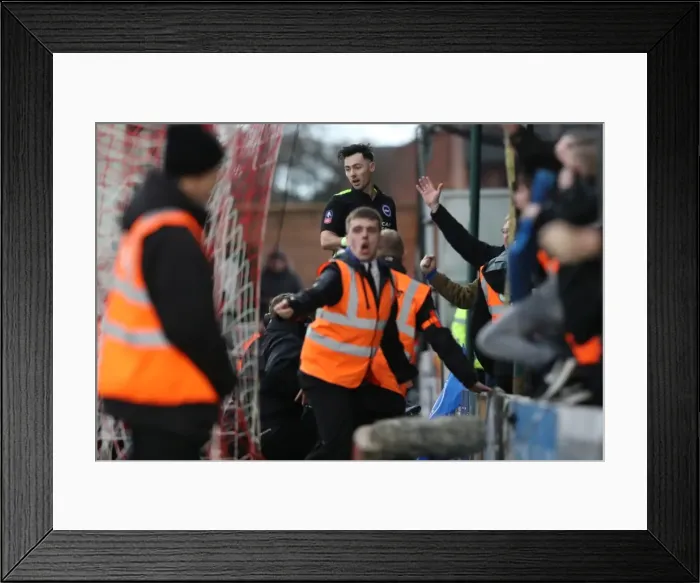 Framed Print : Brighton and Hove Albion vs. Lincoln City: FA Cup 4th Round Battle at Sincil Bank (28JAN17) Framed Print : Brighton and Hove Albion vs. Lincoln City: FA Cup 4th Round Battle at Sincil Bank (28JAN17)