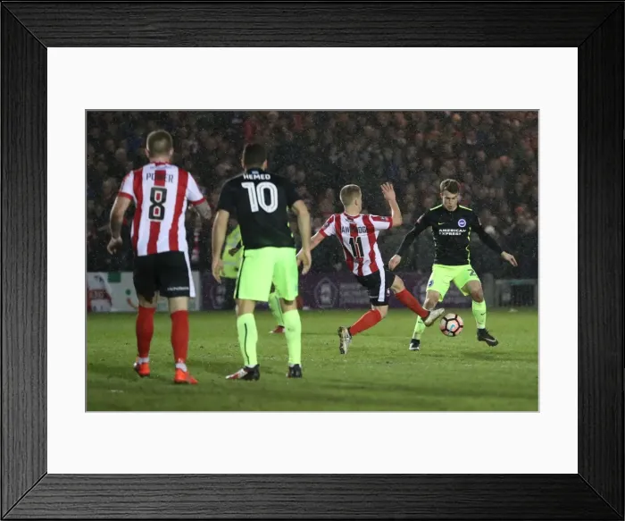Framed Print : Brighton and Hove Albion vs. Lincoln City: FA Cup 4th Round Battle at Sincil Bank (28JAN17) Framed Print : Brighton and Hove Albion vs. Lincoln City: FA Cup 4th Round Battle at Sincil Bank (28JAN17)