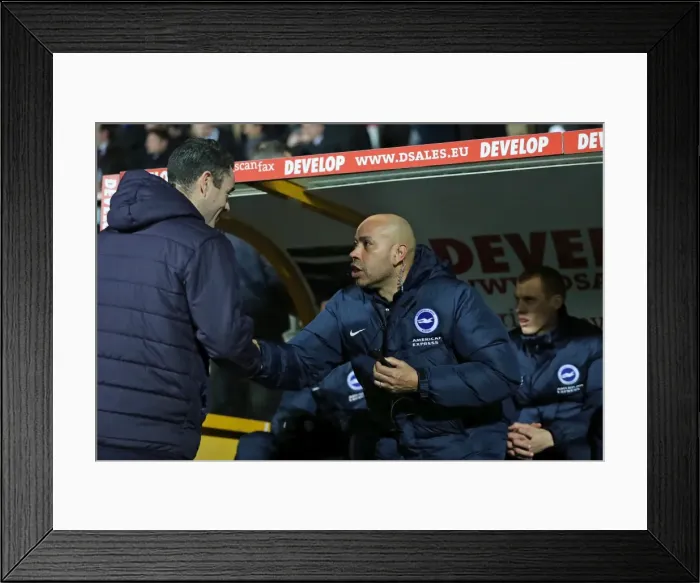 Framed Print : 2nd February 2017: Intense Championship Clash between Huddersfield Town and Brighton & Hove Albion at The John Smiths Stadium Framed Print : 2nd February 2017: Intense Championship Clash between Huddersfield Town and Brighton & Hove Albion at The John Smiths Stadium