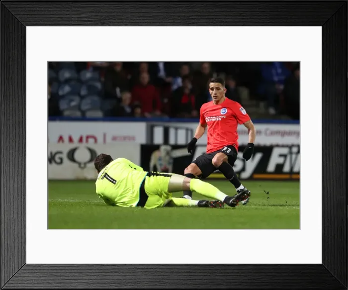 Framed Print : Brighton and Hove Albion vs Huddersfield Town: EFL Sky Bet Championship Showdown at The John Smiths Stadium (02FEB17) Framed Print : Brighton and Hove Albion vs Huddersfield Town: EFL Sky Bet Championship Showdown at The John Smiths Stadium (02FEB17)