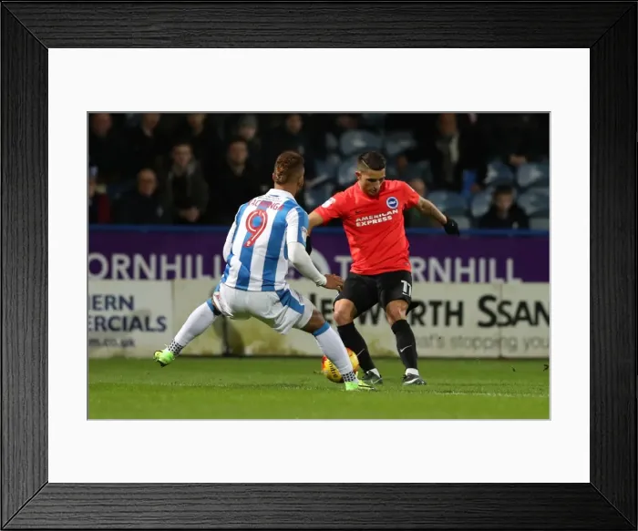 Framed Print : Brighton and Hove Albion vs. Huddersfield Town: EFL Sky Bet Championship Showdown at The John Smiths Stadium (02FEB17) Framed Print : Brighton and Hove Albion vs. Huddersfield Town: EFL Sky Bet Championship Showdown at The John Smiths Stadium (02FEB17)