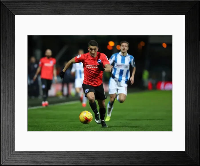 Framed Print : Brighton and Hove Albion vs. Huddersfield Town: EFL Sky Bet Championship Showdown at The John Smiths Stadium (02FEB17) Framed Print : Brighton and Hove Albion vs. Huddersfield Town: EFL Sky Bet Championship Showdown at The John Smiths Stadium (02FEB17)