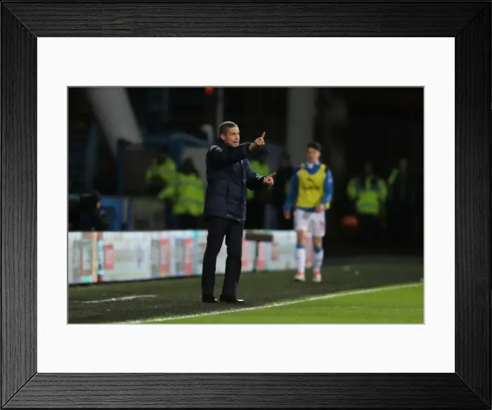 Framed Print : Brighton and Hove Albion vs. Huddersfield Town: EFL Sky Bet Championship Clash at The John Smiths Stadium (02FEB17) - Match Action Framed Print : Brighton and Hove Albion vs. Huddersfield Town: EFL Sky Bet Championship Clash at The John Smiths Stadium (02FEB17) - Match Action
