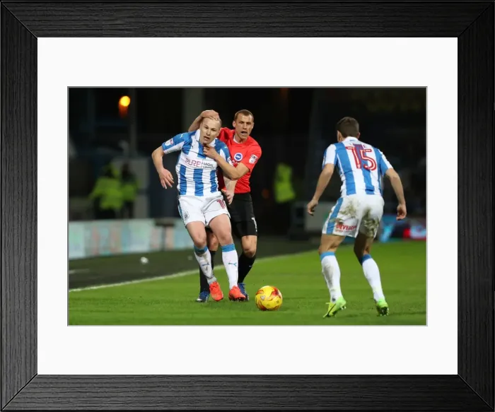 Framed Print : 2nd February 2017: Intense Championship Clash between Huddersfield Town and Brighton and Hove Albion at The John Smiths Stadium Framed Print : 2nd February 2017: Intense Championship Clash between Huddersfield Town and Brighton and Hove Albion at The John Smiths Stadium