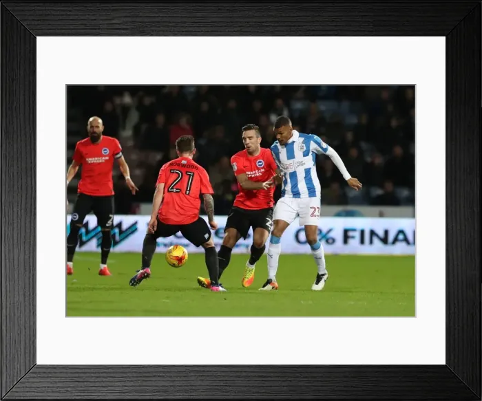 Framed Print : Brighton and Hove Albion vs. Huddersfield Town: EFL Sky Bet Championship Showdown at The John Smiths Stadium (02FEB17) Framed Print : Brighton and Hove Albion vs. Huddersfield Town: EFL Sky Bet Championship Showdown at The John Smiths Stadium (02FEB17)