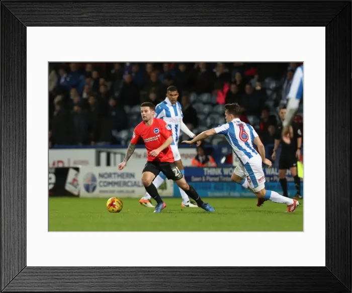 Framed Print : Brighton and Hove Albion vs. Huddersfield Town: EFL Sky Bet Championship Showdown at The John Smiths Stadium (02FEB17) Framed Print : Brighton and Hove Albion vs. Huddersfield Town: EFL Sky Bet Championship Showdown at The John Smiths Stadium (02FEB17)