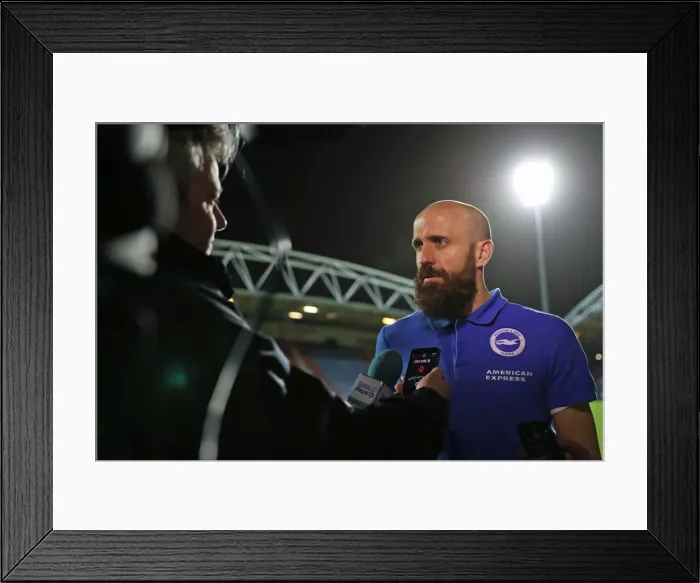 Framed Print : Brighton and Hove Albion vs. Huddersfield Town: EFL Sky Bet Championship Showdown at The John Smiths Stadium (02FEB17) Framed Print : Brighton and Hove Albion vs. Huddersfield Town: EFL Sky Bet Championship Showdown at The John Smiths Stadium (02FEB17)