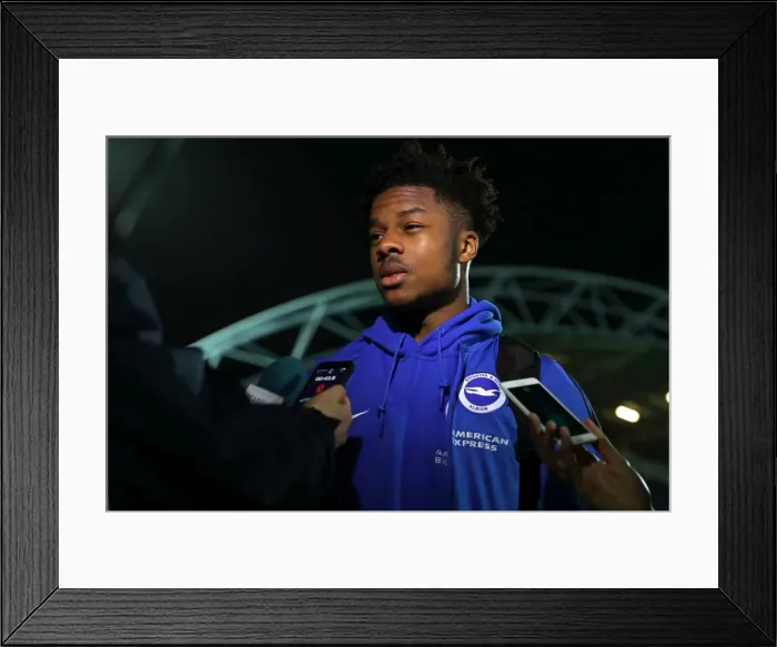 Framed Print : Brighton and Hove Albion vs. Huddersfield Town: EFL Sky Bet Championship Showdown at The John Smiths Stadium (02FEB17) Framed Print : Brighton and Hove Albion vs. Huddersfield Town: EFL Sky Bet Championship Showdown at The John Smiths Stadium (02FEB17)