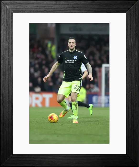 Framed Print : Battling in the Championship: Brentford vs. Brighton & Hove Albion (5th February 2017)