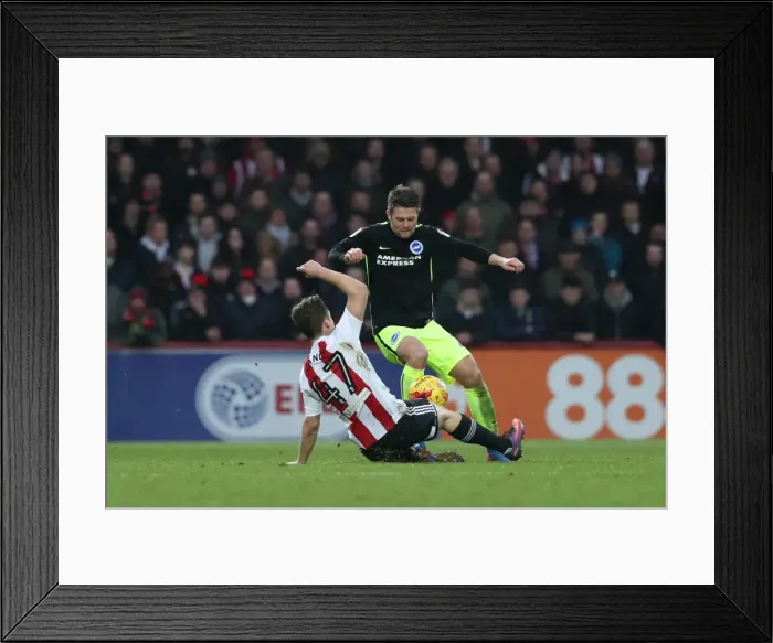Framed Print : Championship Showdown: Brentford vs. Brighton and Hove Albion at Griffin Park (05FEB17) Framed Print : Championship Showdown: Brentford vs. Brighton and Hove Albion at Griffin Park (05FEB17)