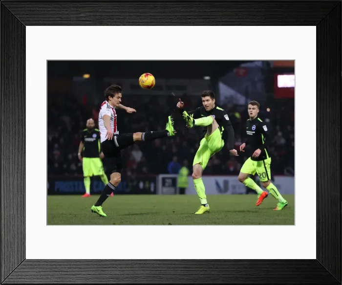 Framed Print : Battling in the Championship: Brentford vs. Brighton & Hove Albion (05FEB17) Framed Print : Battling in the Championship: Brentford vs. Brighton & Hove Albion (05FEB17)