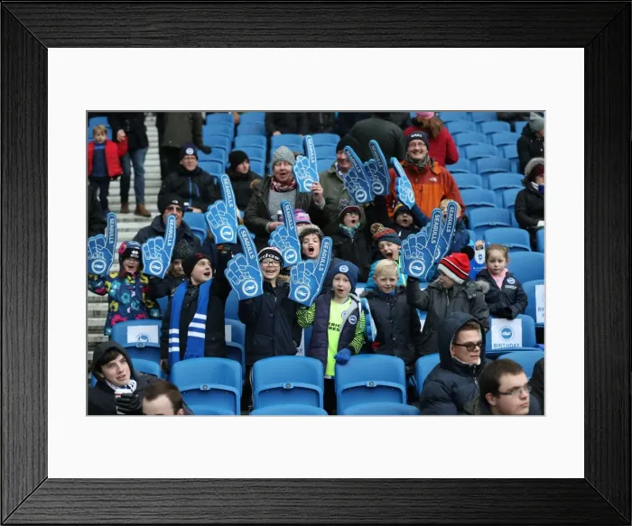 Framed Print : Intense Championship Showdown: Brighton & Hove Albion vs. Burton Albion (11FEB17) Framed Print : Intense Championship Showdown: Brighton & Hove Albion vs. Burton Albion (11FEB17)