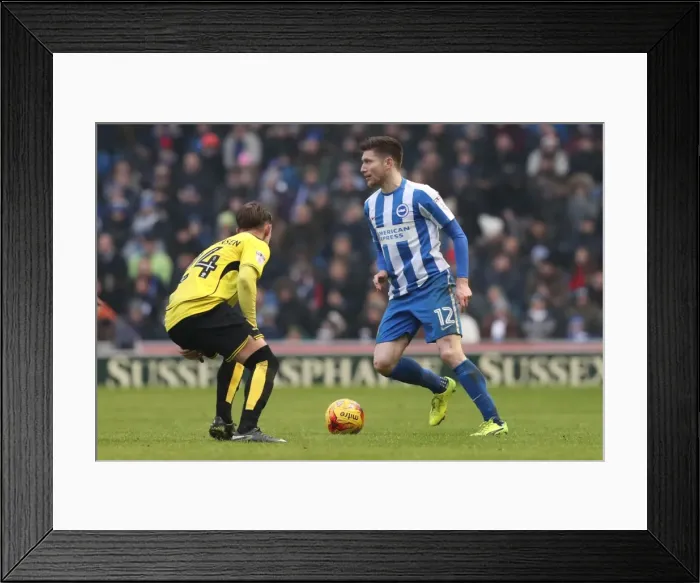 Framed Print : Intense Championship Showdown: Brighton and Hove Albion vs. Burton Albion (11FEB17) Framed Print : Intense Championship Showdown: Brighton and Hove Albion vs. Burton Albion (11FEB17)