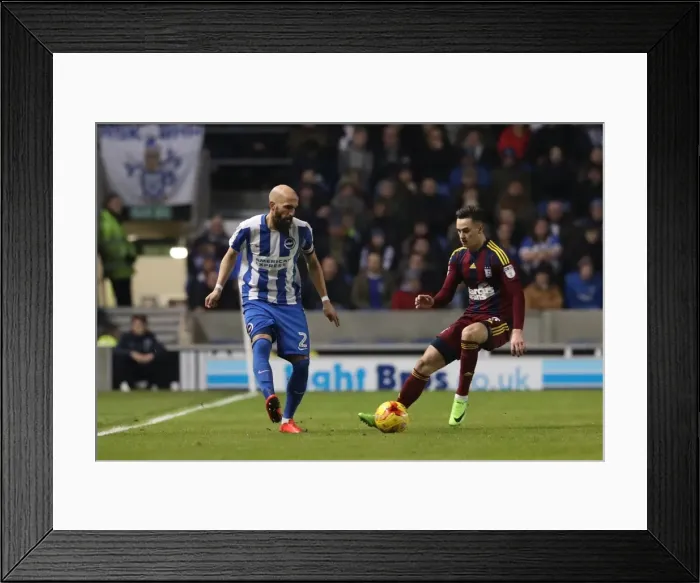 Framed Print : Bruno Saltor Leads Brighton & Hove Albion in EFL Championship Clash against Ipswich Town (14 / 02 / 2017) Framed Print : Bruno Saltor Leads Brighton & Hove Albion in EFL Championship Clash against Ipswich Town (14 / 02 / 2017)