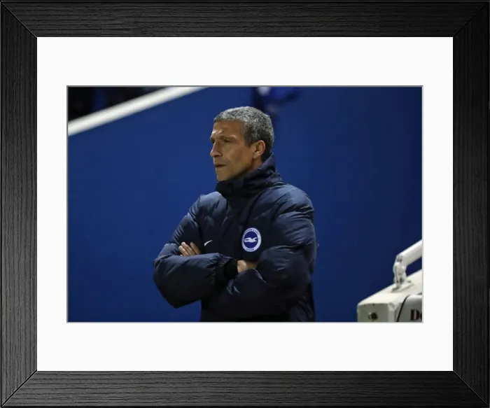 Framed Print : Chris Hughton Leads Brighton and Hove Albion Against Ipswich Town, EFL Sky Bet Championship 2017 Framed Print : Chris Hughton Leads Brighton and Hove Albion Against Ipswich Town, EFL Sky Bet Championship 2017