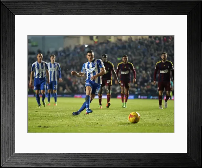 Framed Print : Brighton & Hove Albion's Tomer Hemed Scores Penalty Against Ipswich Town in EFL Sky Bet Championship (14 FEBRUARY 2017) Framed Print : Brighton & Hove Albion's Tomer Hemed Scores Penalty Against Ipswich Town in EFL Sky Bet Championship (14 FEBRUARY 2017)
