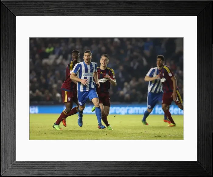 Framed Print : Tomer Hemed Scores the Winner: Brighton & Hove Albion vs Ipswich Town (Championship Clash, 14 / 02 / 2017)