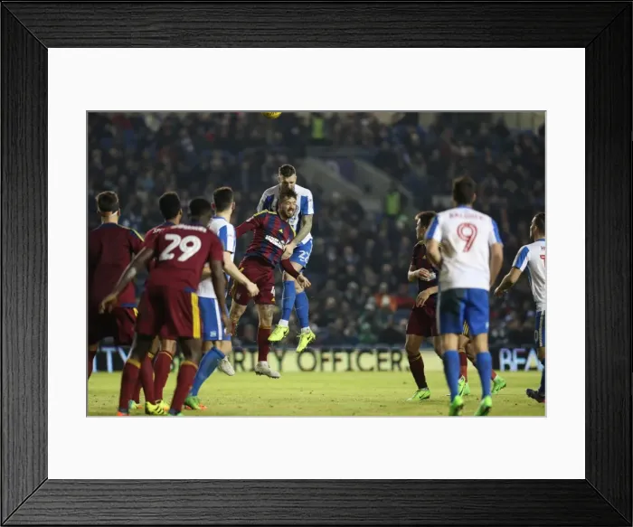 Framed Print : Clash of Heads: Brighton & Hove Albion vs Ipswich Town, EFL Sky Bet Championship (14.02.2017) Framed Print : Clash of Heads: Brighton & Hove Albion vs Ipswich Town, EFL Sky Bet Championship (14.02.2017)