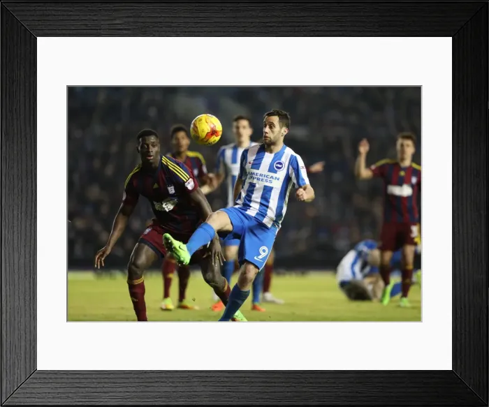 Framed Print : Sam Baldock Scores the Winner: Brighton & Hove Albion Edge Ipswich Town in Championship Clash (14 / 02 / 2017) Framed Print : Sam Baldock Scores the Winner: Brighton & Hove Albion Edge Ipswich Town in Championship Clash (14 / 02 / 2017)