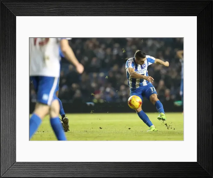 Framed Print : Brighton & Hove Albion's Anthony Knockaert Fires a Shot Against Ipswich Town in EFL Sky Bet Championship (14 FEBRUARY 2017) Framed Print : Brighton & Hove Albion's Anthony Knockaert Fires a Shot Against Ipswich Town in EFL Sky Bet Championship (14 FEBRUARY 2017)