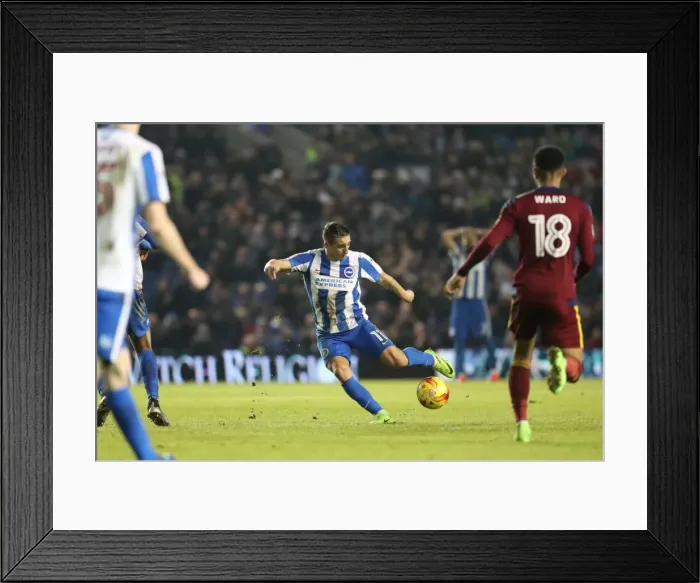 Framed Print : Anthony Knockaert Fires Away: Brighton & Hove Albion vs Ipswich Town (EFL Sky Bet Championship, 14 February 2017) Framed Print : Anthony Knockaert Fires Away: Brighton & Hove Albion vs Ipswich Town (EFL Sky Bet Championship, 14 February 2017)