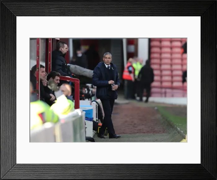 Framed Print : Intense Championship Showdown: Barnsley vs. Brighton and Hove Albion at Oakwell (18FEB17) Framed Print : Intense Championship Showdown: Barnsley vs. Brighton and Hove Albion at Oakwell (18FEB17)