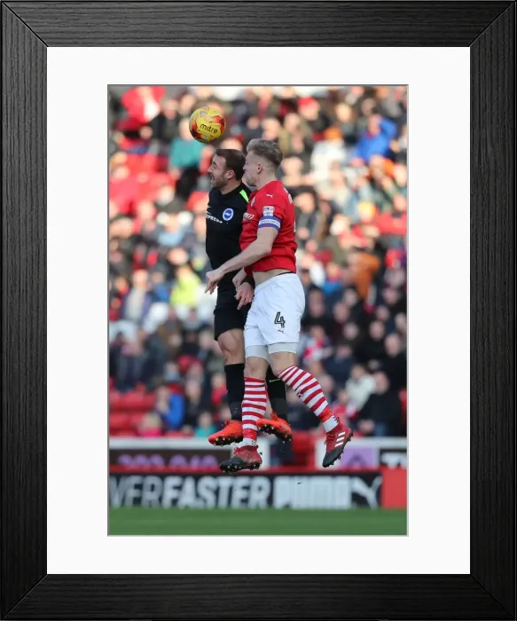 Framed Print : Intense Championship Showdown: Barnsley vs. Brighton and Hove Albion at Oakwell (18FEB17) Framed Print : Intense Championship Showdown: Barnsley vs. Brighton and Hove Albion at Oakwell (18FEB17)