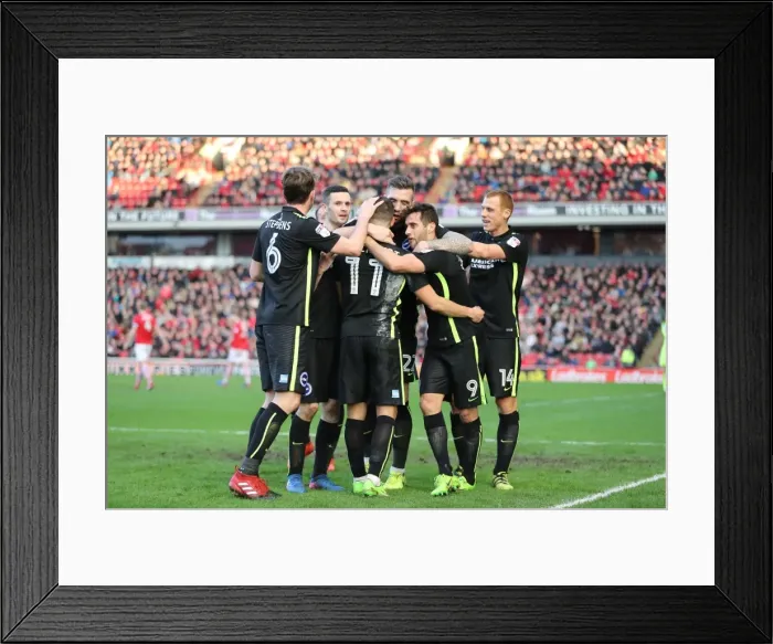 Framed Print : Barnsley vs. Brighton and Hove Albion: EFL Sky Bet Championship Clash at Oakwell (18FEB17) - Intense Action from the Football Field Framed Print : Barnsley vs. Brighton and Hove Albion: EFL Sky Bet Championship Clash at Oakwell (18FEB17) - Intense Action from the Football Field