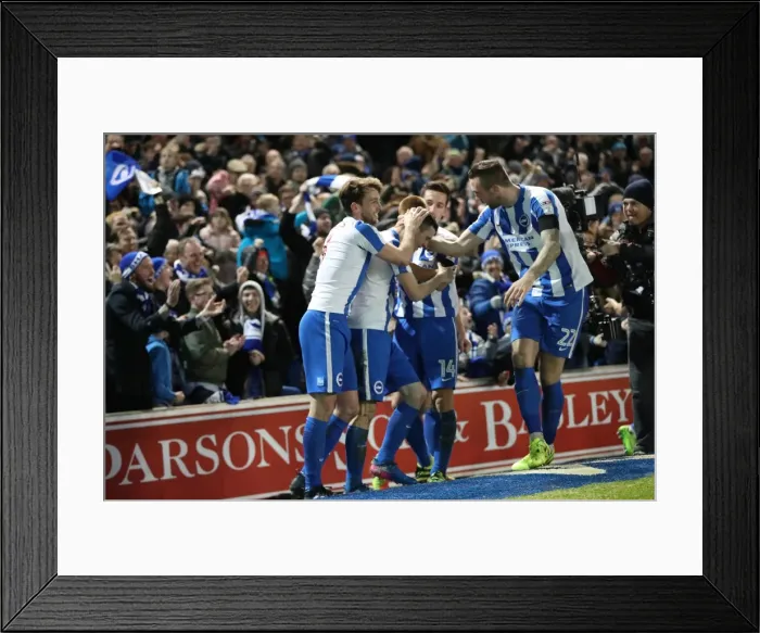 Framed Print : Intense Championship Showdown: Brighton and Hove Albion vs. Reading (25FEB17) Framed Print : Intense Championship Showdown: Brighton and Hove Albion vs. Reading (25FEB17)