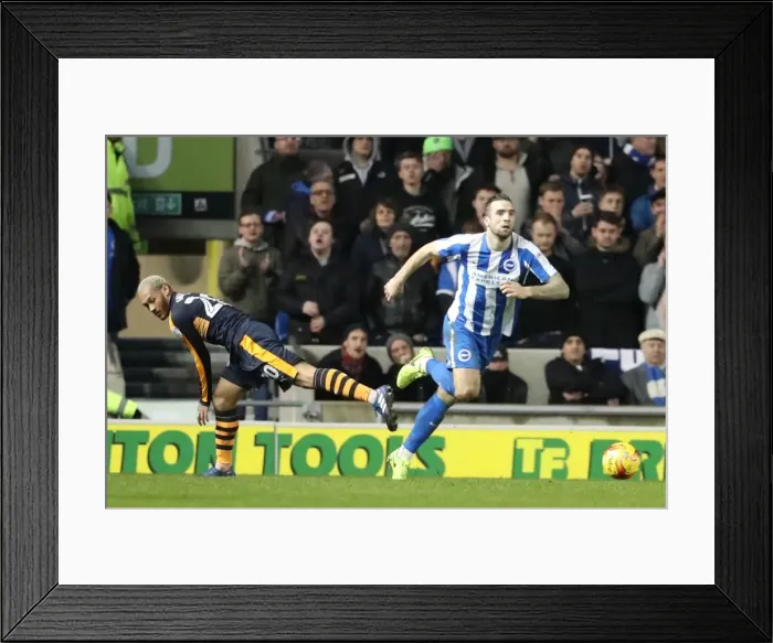 Framed Print : Brighton and Hove Albion vs. Newcastle United: A Tight Championship Battle at the American Express Community Stadium (28FEB17)