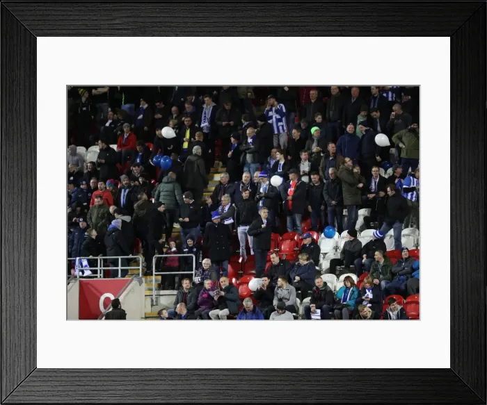 Framed Print : Brighton and Hove Albion Celebrate Championship Victory at Rotherham United (07MAR17) Framed Print : Brighton and Hove Albion Celebrate Championship Victory at Rotherham United (07MAR17)