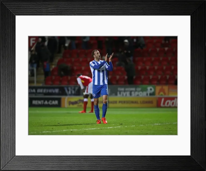 Framed Print : Brighton and Hove Albion Celebrate Championship Victory at Rotherham United (07MAR17) Framed Print : Brighton and Hove Albion Celebrate Championship Victory at Rotherham United (07MAR17)