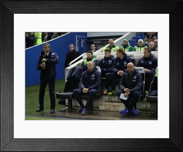 Framed Print : Intense Championship Showdown: Brighton and Hove Albion vs. Derby County (10th March 2017) Framed Print : Intense Championship Showdown: Brighton and Hove Albion vs. Derby County (10th March 2017)