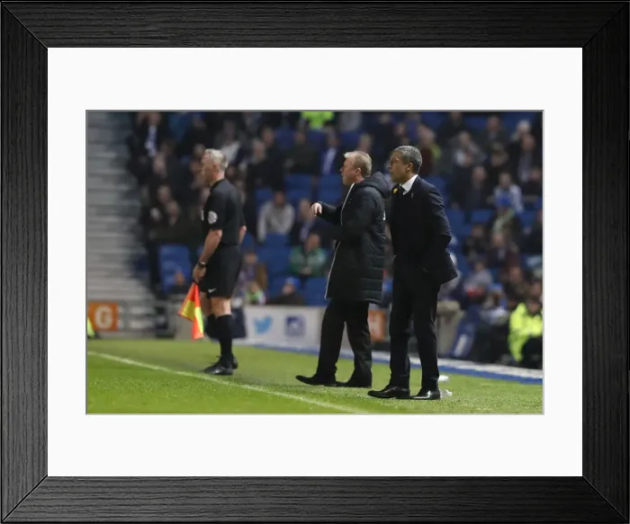 Framed Print : Intense Championship Showdown: Brighton & Hove Albion vs. Derby County (10th March 2017) Framed Print : Intense Championship Showdown: Brighton & Hove Albion vs. Derby County (10th March 2017)