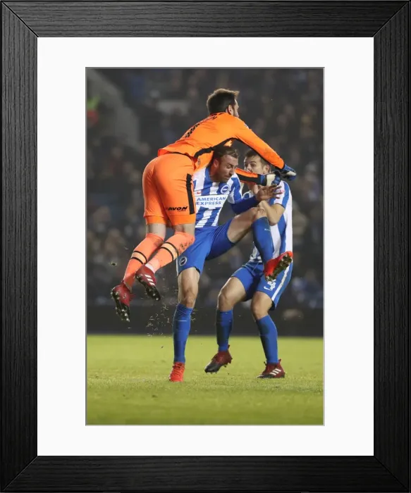 Framed Print : Intense Championship Showdown: Brighton & Hove Albion vs. Derby County (10th March 2017) Framed Print : Intense Championship Showdown: Brighton & Hove Albion vs. Derby County (10th March 2017)