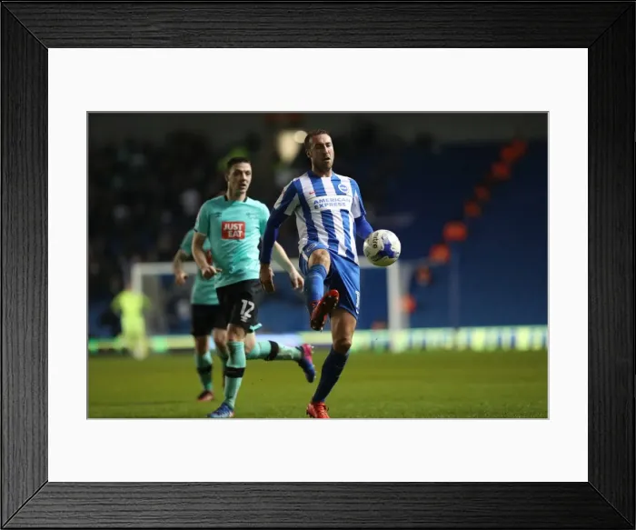 Framed Print : Intense Championship Showdown: Brighton and Hove Albion vs. Derby County (10th March 2017) Framed Print : Intense Championship Showdown: Brighton and Hove Albion vs. Derby County (10th March 2017)