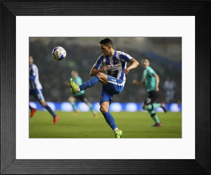 Framed Print : Intense Championship Showdown: Brighton & Hove Albion vs. Derby County (10th March 2017) Framed Print : Intense Championship Showdown: Brighton & Hove Albion vs. Derby County (10th March 2017)