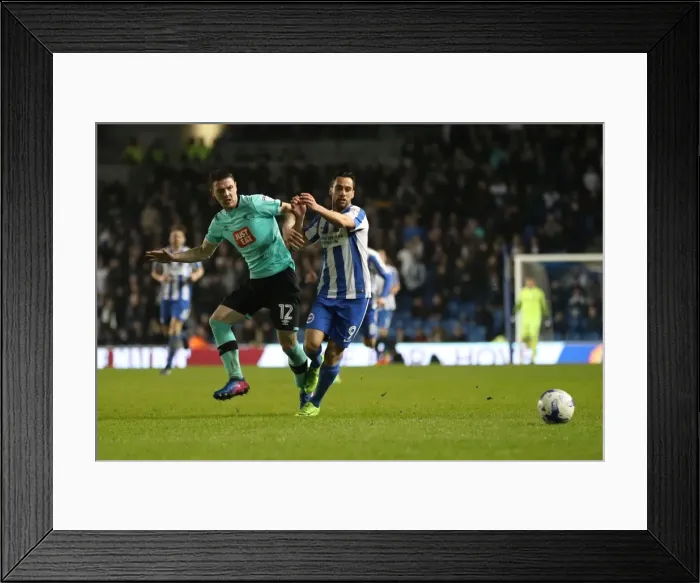 Framed Print : Intense Championship Showdown: Brighton and Hove Albion vs. Derby County (10th March 2017) Framed Print : Intense Championship Showdown: Brighton and Hove Albion vs. Derby County (10th March 2017)
